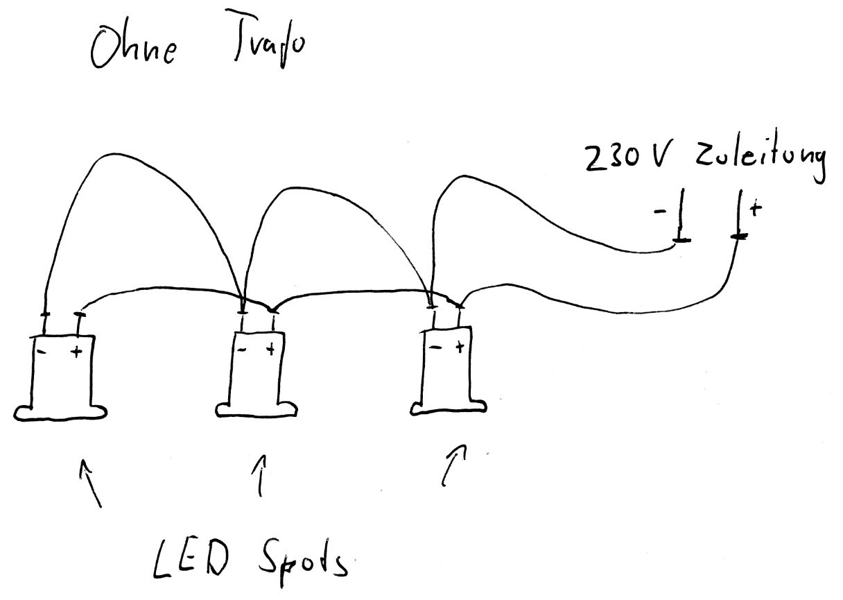 Anleitung: Mehrere LED Leuchten auf einen Trafo mit der Klemmbox